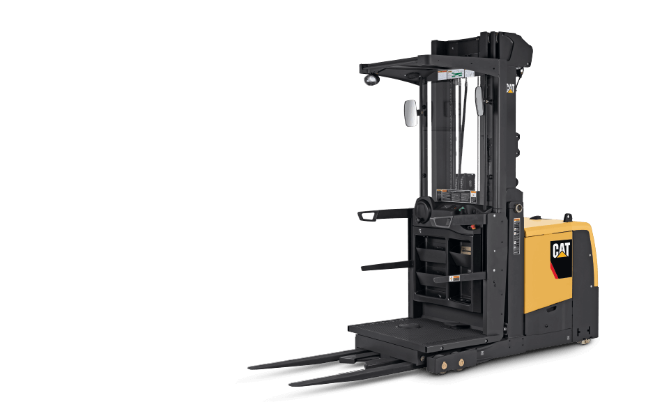 Front view of a Cat Class II High-Level Order Picker 