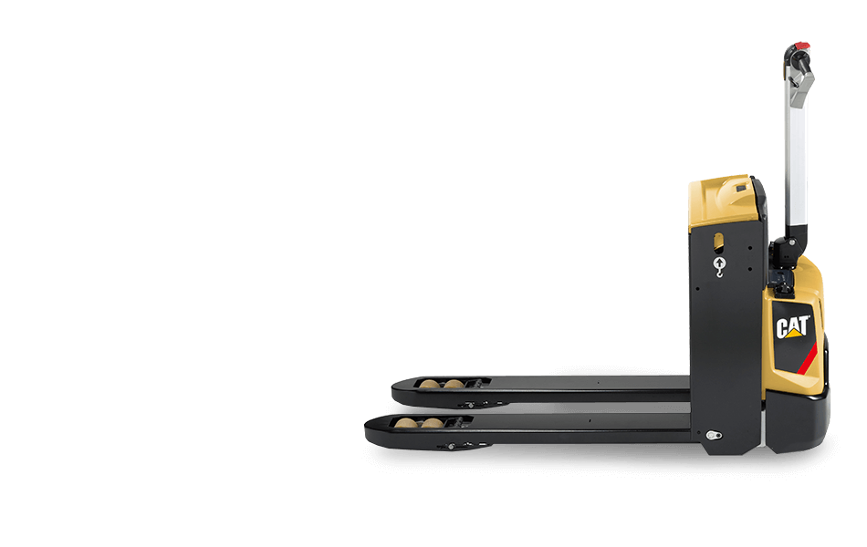 Side view of Cat power pallet truck