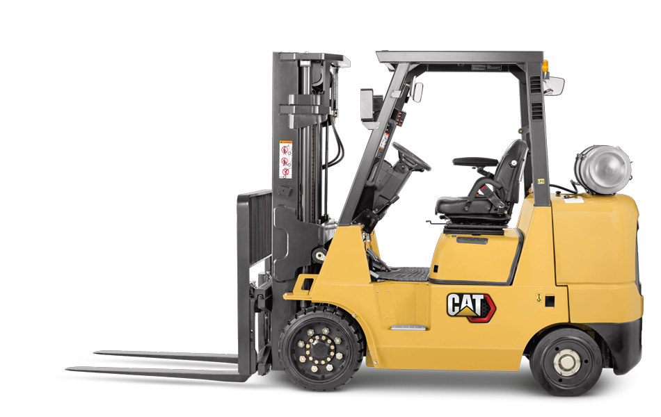 Cat cushion tire IC forklift side view