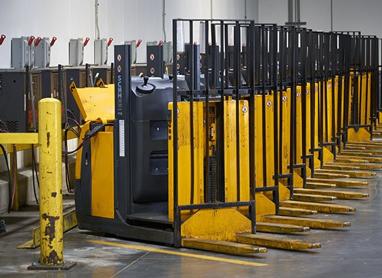 Classic Distributing and Beverage forklift fleet