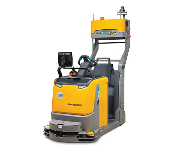 Full View of a Jungheinrich Automatic Guided Vehicle