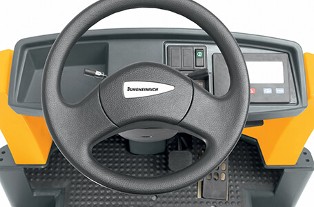 Steering wheel of Jungheinrich forklift