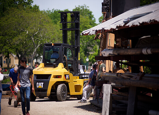 Mystic Seaport's forklift