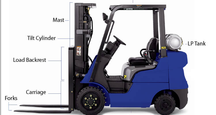 Generic Forklift diagram of anatomy