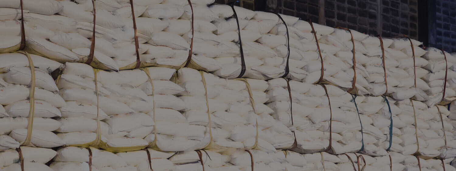 Stacked Bags of Food Ready for Transport