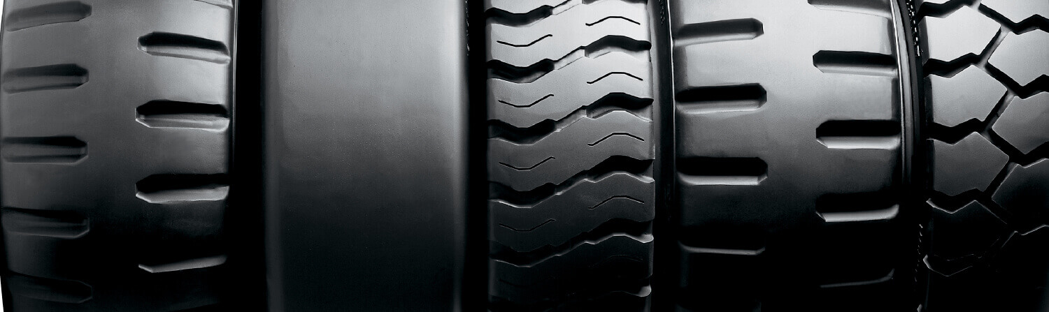 Forklift tire treads