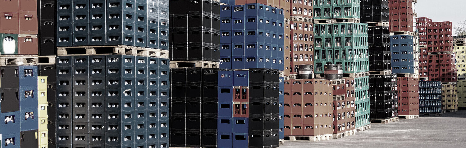 Materials Stacked on Pallets Outdoors