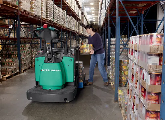 End Rider Pallet Truck | Mitsubishi Forklift Trucks