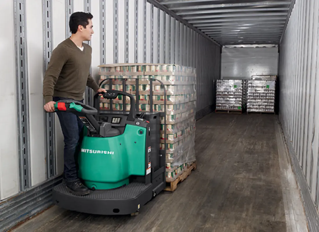 End Rider Pallet Truck | Mitsubishi Forklift Trucks