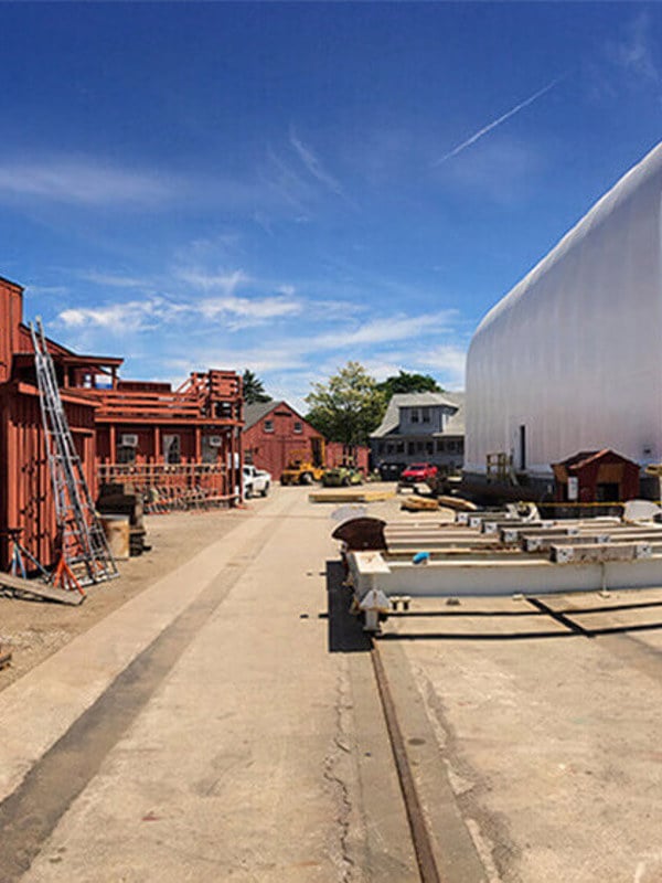 seaport-warehouses-ship-materials-tents