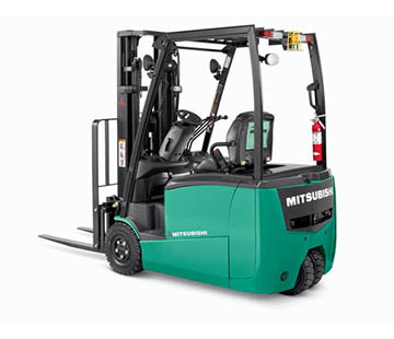 Profile View of a Mitsubishi FB16PNT Forklift
